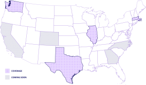 Toll Road Coverage Areas - PlusPass