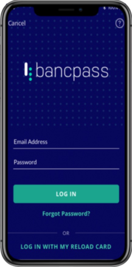 BancPass phone screen